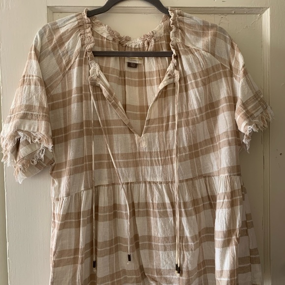 Pilcro Anthropologie Gingham Top - Picture 4 of 7
